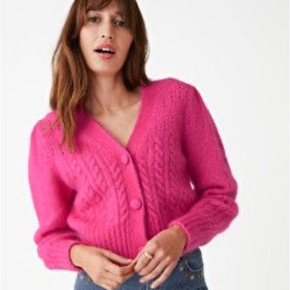 & Other Stories Paris Atelier pink cardigan  S